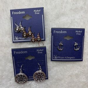 Freedom Hypo-Allergenic Earrings Set